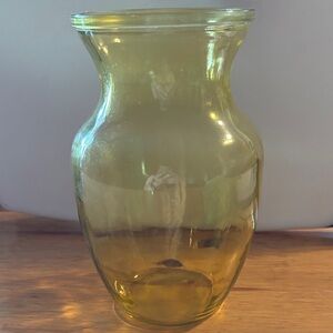 Yellow Glass Vase